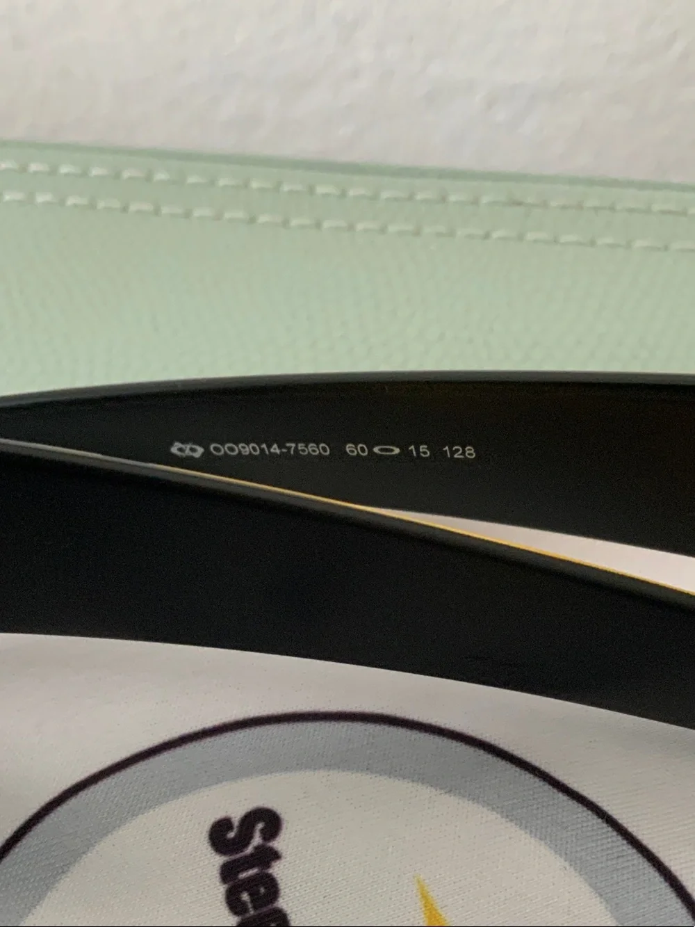 Oakley Black Sunglasses with STEELERS Yellow Temple Accents